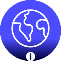 Icon planet proifle page blue